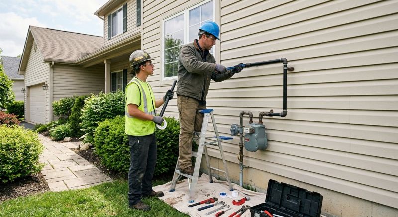 Propane Line Replacement in Columbus, OH